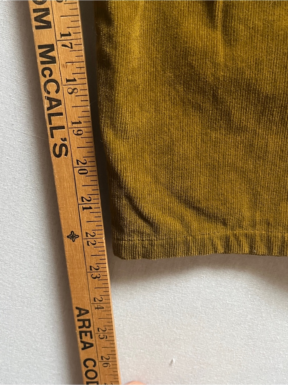 Apuntob 100% Cotton Mustard Yellow Corduroy Trousers Made in Italy Size S - Picture 11 of 11